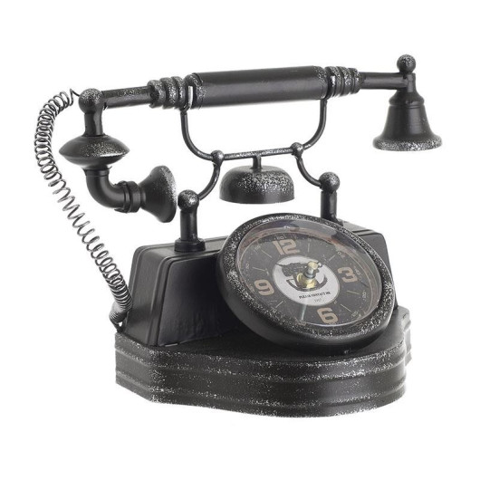 Hodiny jako retro telefon